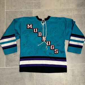 Vintage Bossier Shreveport Mudbugs CHL Team-Signed Jersey - Youth L/XL, SP Brand